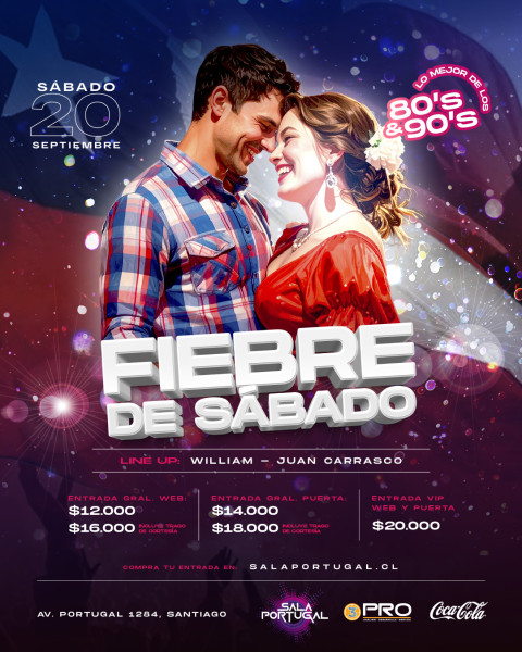 FIEBRE DE SÁBADO / Sábado 20 Septiembre