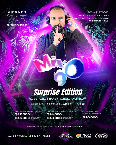 MIX 90 "edición sorpresa" / viernes 5 diciembre