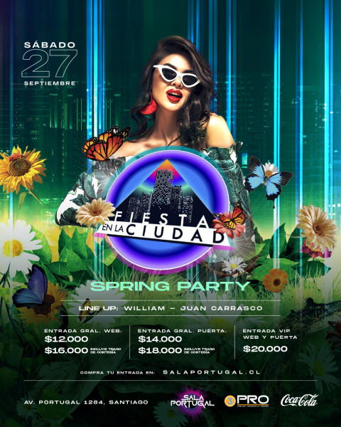 FIESTA EN LA CUIDAD "Spring Party" / Sábado 27 Septiembre