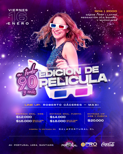 A TODO 90 Y MÁS "De película" / Viernes 16 enero