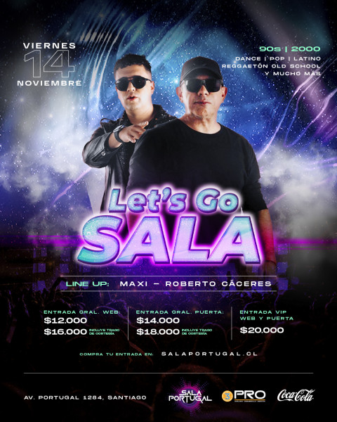 LET´S GO SALA / Viernes 14 noviembre