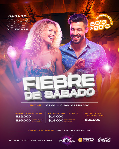 FIEBRE DE SÁBADO / sábado 6 diciembre