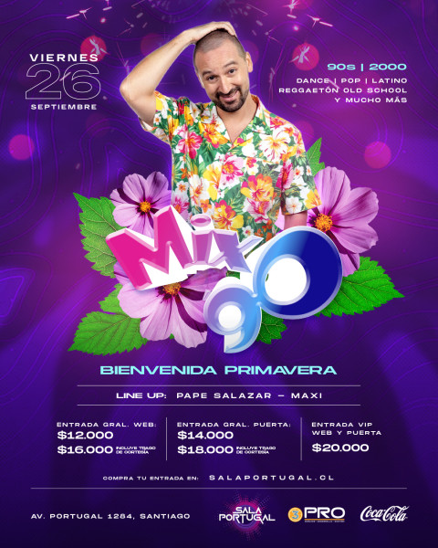 MIX 90 "Bienvenida Primavera" / Viernes 26 Septiembre