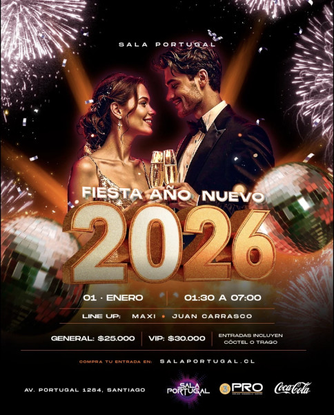 FIESTA AÑO NUEVO / Jueves 1 Enero