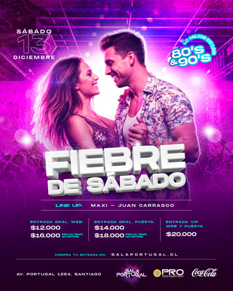 FIEBRE DE SÁBADO / sábado 13 diciembre