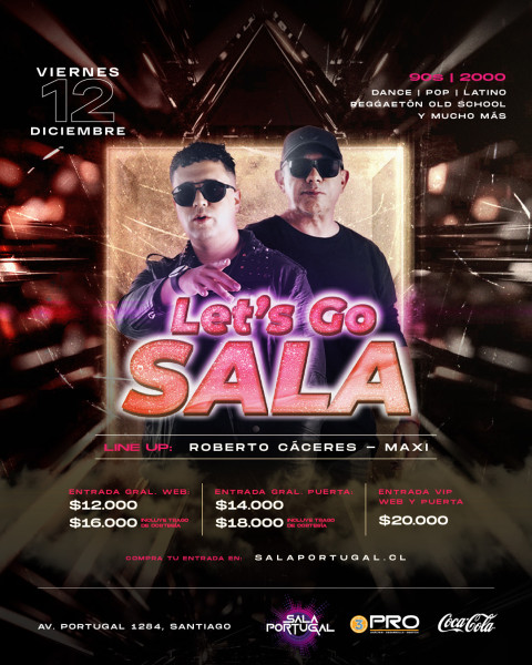 LET´S GO SALA  / viernes 12 diciembre
