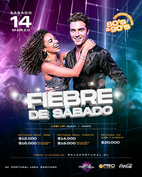 FIEBRE DE SÁBADO / sábado 14 marzo