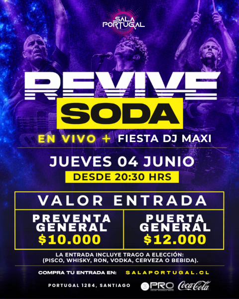 REVIVE SODA /Jueves 04 de Junio