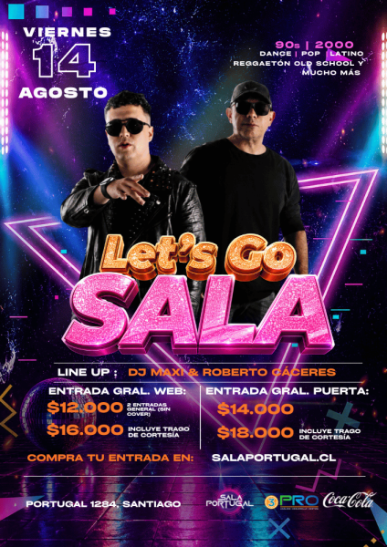 LETS GO SALA VIERNES 14/08