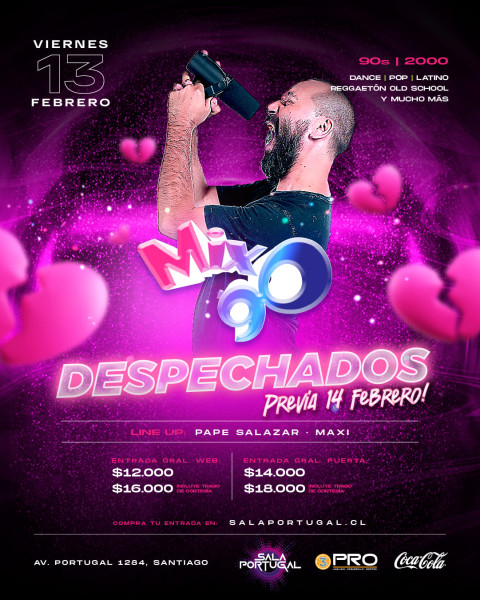 MIX 90 "Despechados" / viernes 13 febrero