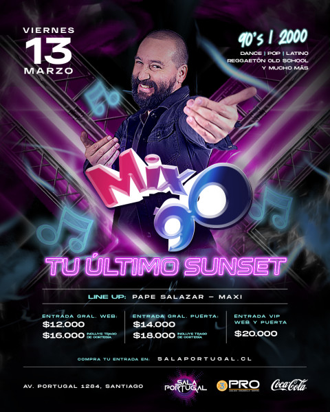 MIX 90 "Tu último Sunset" / viernes 13 marzo