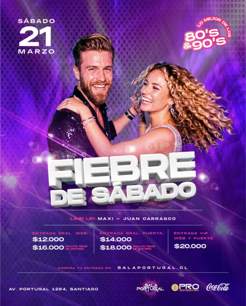 FIEBRE DE SÁBADO / sábado 21 marzo